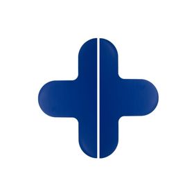 LongLife Rounded - Bodenmarkierung; Kreuz, selbstklebend