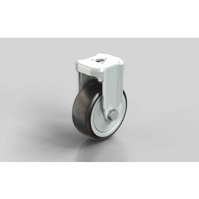 Bockrolle, D=80 mm, thermoplastischer Gummi