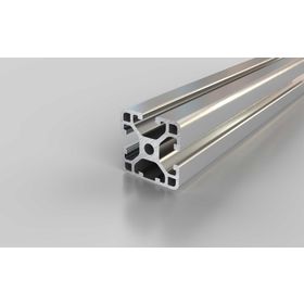 Aluminiumprofil, 30 x 30 mm, L, 1N, Nut 6