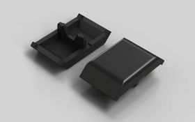 Abdeckkappe für Winkel 20 x 20, schwarz, Nut 6