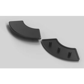 Abdeckkappe R40/80-90°, schwarz, Nut 8