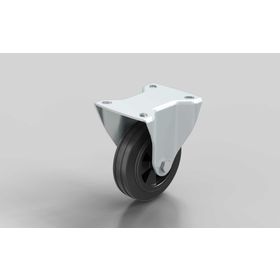 Bockrolle, D=100 mm, Vollgummi