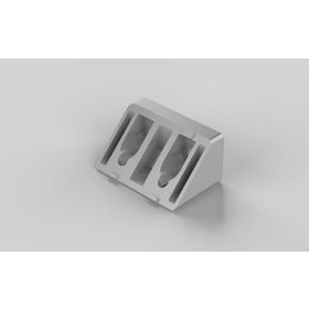 Winkelverbinder 80/40 45°, alufarbig, Nut 8