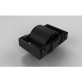 Rolleinsatz D28 ESD, Rollenabstand 50 / Teilung 50 für Aluminium Rollenprofil, ohne Spurkranz