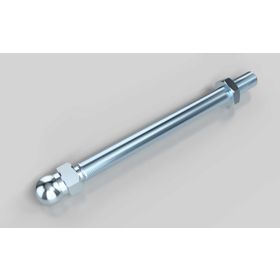Gewindestange für Gelenkstellfüße, M10 x 125 mm, Kugelkopf-D=15 mm