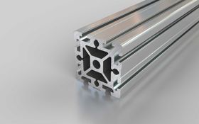 Aluminiumprofil, 90 x 90 mm, Nut 10