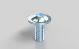 Halbrundschraube mit Flansch, ISO 7380, M6 x 14 mm