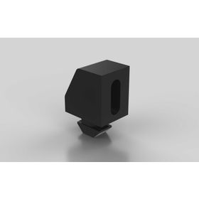 Uniblock mit Vierkantmutter M6, Nut 10