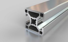 Aluminiumprofil, 30 x 30 mm, 2N, Nut 8