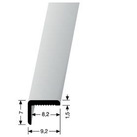 Küberit Winkelprofil W 9,2 9,2x7mm Alu silber 3,05m