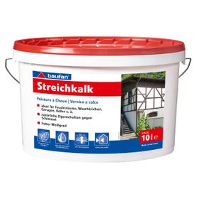 Baufan Streichkalk weiß 10l