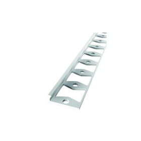 Doppel-K-Profil F21-4,5-20 G Edelstahl poliert (GE) 2,5m