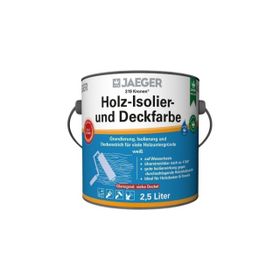 Jaeger 319 Kronen Holz-Isolier- und Deckenfarbe weiß seidenglänzend 5l
