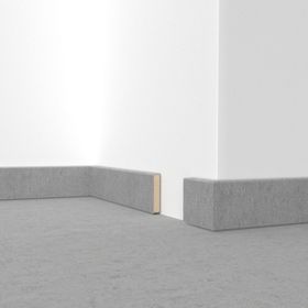 Döllken Kernsockelleiste Cubu 60 Stone &amp; Style 2816 beton hellgrau 2,5m