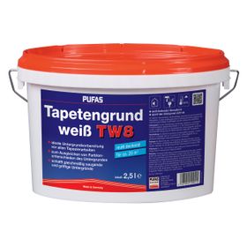 Pufas Tapetengrund TW8 weiß 2,5l
