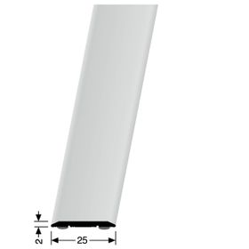 Küberit Übergangsprofil Ü-25 25x2mm SK Alu silber 1,0m