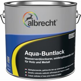 Albrecht Aqua-Buntlack seidenglanz RAL 9110 weiß 2,5l