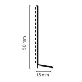 Weichsockelleiste WLK 50 15x50mm 0146 dunkelgrau 2,6m