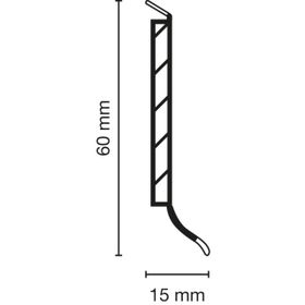 Döllken Kernsockelleiste KSO 6 lichtgrau 5,15m