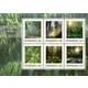 Austrian Post stamp sheet 2023, 'Fascination Forest' theme, six stamps with forest scenes, values: €1.00 and €1.20.