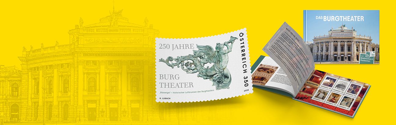 Burgtheater Sonderbriefmarke Postkartenheft