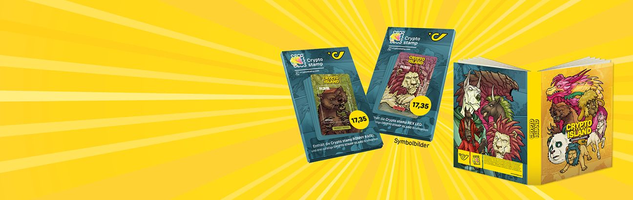 Crypto stamp Briefmarken-Sets
