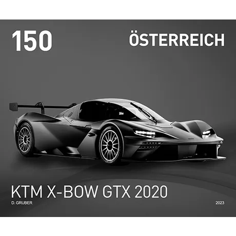 83aab05b2313a89ca6af577c936a783bb3c72407.jpg Austrian stamp 2023, nominal value 1.50 Euro: KTM X-Bow GTX 2020 sports car in black and white design.