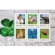 Austrian Post 2023 stamp sheet, nominal value 1.00 Euro each, featuring animals: cat, piglets, elephant, rabbit, dolphin, ladybug.