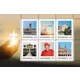 625004_MB-Heilig Austrian Post 2023 stamp sheet: religious motifs, churches, Cardinal Schönborn, dove of peace. Values: €0.95, €1.20.
