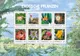 Austrian Post 2023 stamp sheet 'Exotic Plants' with eight stamps featuring tropical flowers, values €0.95 and €1.20.