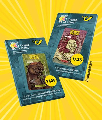 Crypto stamp Briefmarken-Sets