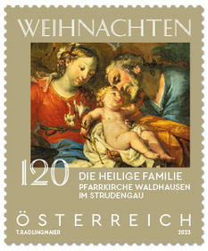 &quot;Christmas – The Holy Family, parish church of Waldhausen im Strudengau&quot; 1,20 Special Stamp
