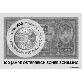"100 years of the Austrian Schilling" Black Print