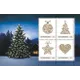 0a7e122da7763e8d8cfcf4fdb9448d58207eae04.jpg Briefmarken Österreich 2023 Weihnachten: 0,85€ Kugel, 1,00€ Baum, 1,00€ Stern, 0,85€ Herz, mit festlichem Hintergrund.