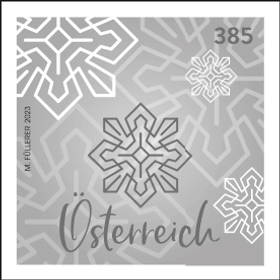&quot;Snow crystal&quot; Black Print