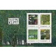 Briefmarken Österreich 2023, Nominale 0,85€: Gustav Klimt Gemälde mit Landschaften und Gebäuden.