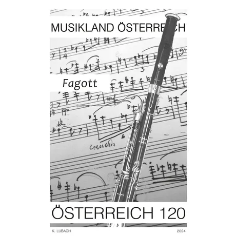 e1c6a72802b4a9cd5d23abed8623d0ba069946cd.png Austrian stamp 2024, nominal value 1.20 euros: Bassoon with sheet music, theme 'Music Land Austria'.