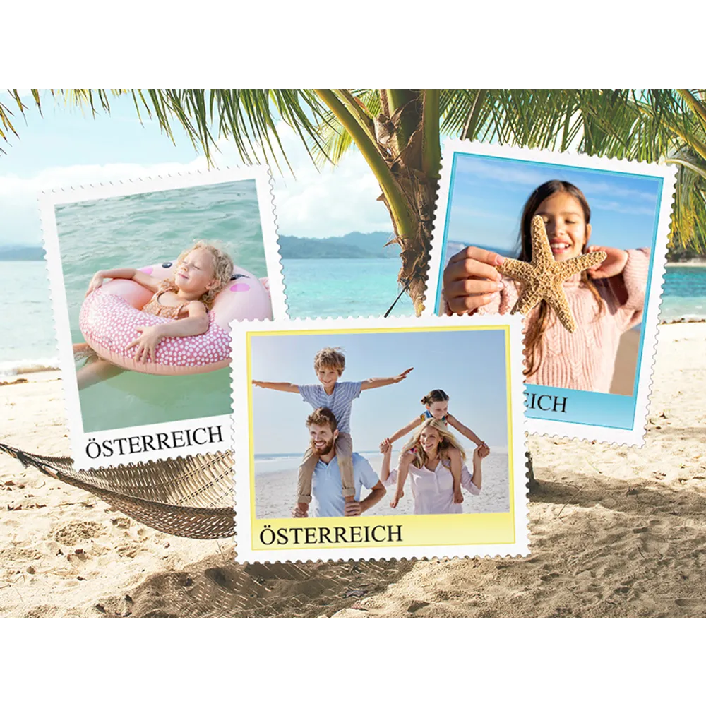 Individuell gestaltbare Briefmarke