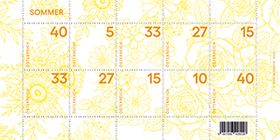 &quot;Sommer&quot; 2,45 Sonderbriefmarkenblock