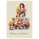 PK Märchen5 Illustration zu „Schneewittchen“ mit Schneewittchen und sieben fröhlichen Zwergen.
