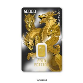 Crypto stamp Gold Edition Dragon