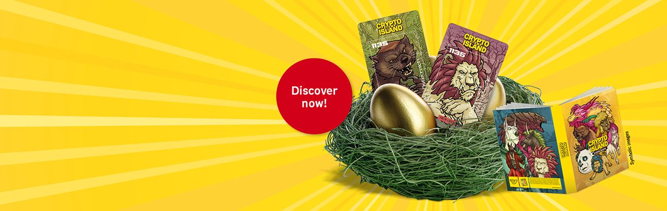 Crypto stamp Comic Characters Easter