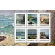 ad8088abe2c035e57f61b2861692cb5984febbec.jpg Austrian Post 2023 stamp sheet, 1.00 Euro each, featuring six maritime-themed paintings with ocean and coastal scenes.
