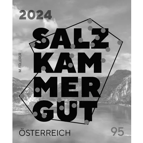 Briefmarke Österreich 2024, Nominale 0,95 Euro: Thema Salzkammergut mit Berg- und Seelandschaft im Hintergrund.