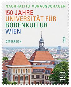 &quot;150 Jahre Universität für Bodenkultur Wien&quot; 1,90 Sondermarke