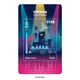P026_103 PHIL CS City of Music MockUp 888x1356 RZ3 Stamp Bezeichung Colorful crypto stamp showing Vienna skyline, Ferris wheel, cathedral and music symbols against a night sky.