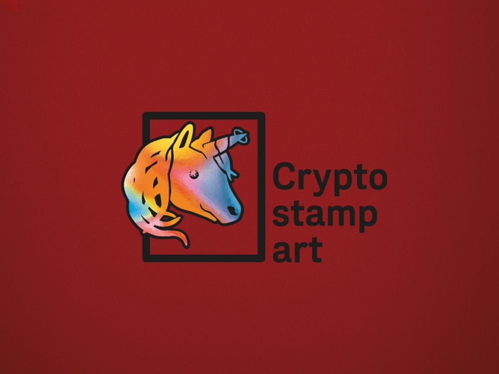 Crypto stamp art