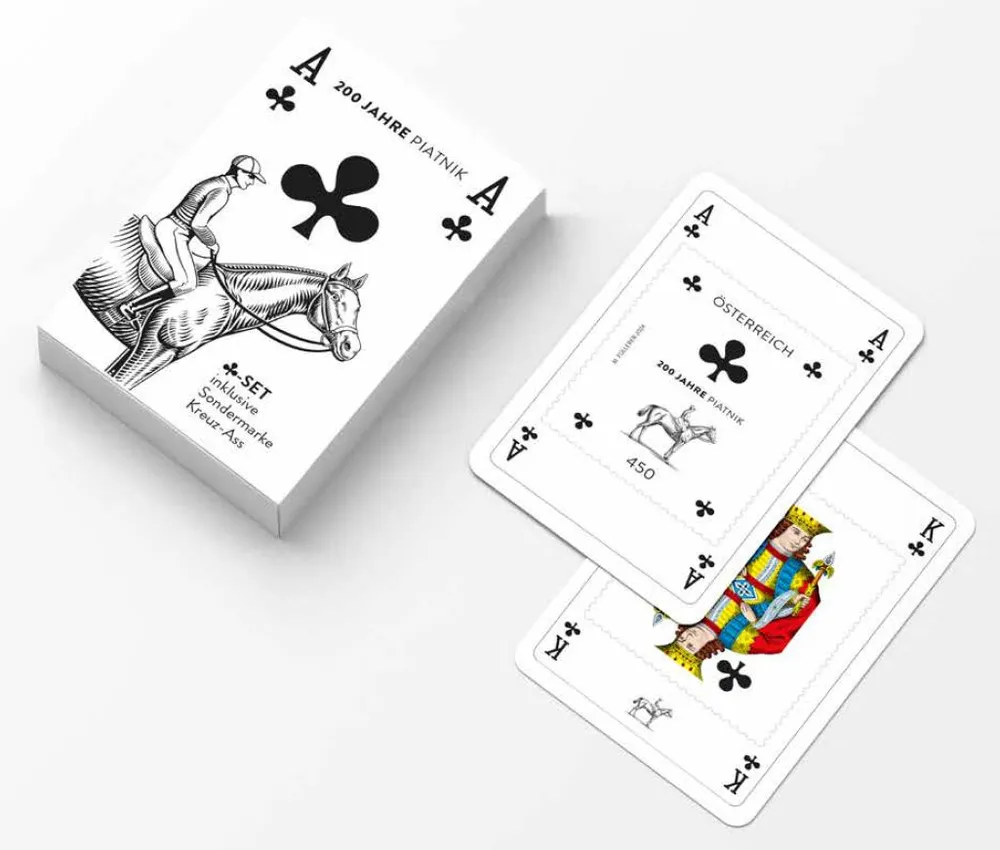 Piatnik Spielkarten – Elegantes Design In Schwarz-Gold, Ideal Für Poker, Rommé & Spieleabende