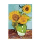 Briefmarke Österreich 2023, Nominale 1,80 Euro: Sonnenblumen-Gemälde von Vincent van Gogh.
