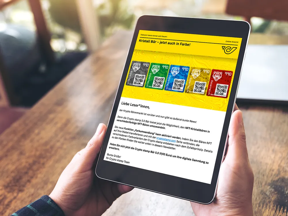 Newsletteranmeldung Crypto-Stamp Newsletteranmeldung